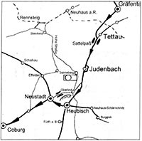 Der Weg von Dr. Martin Luther, der ihn 1530 von Gräfenthal über Heubisch nach Coburg führte.